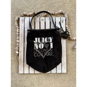 Vintage Y2K Juicy Couture Brown Velour Velvet No 1 Darling Tote Bag Purse